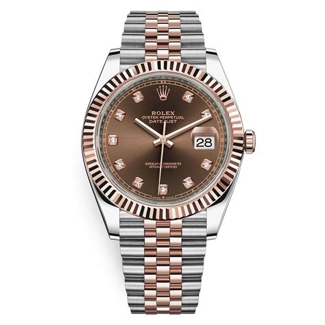 rolex chocolate diamond dial|rolex datejust 41 126331.